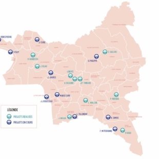 Les Cours Oasis au présent et au futur : la carte des implantations en Seine-Saint-Denis
