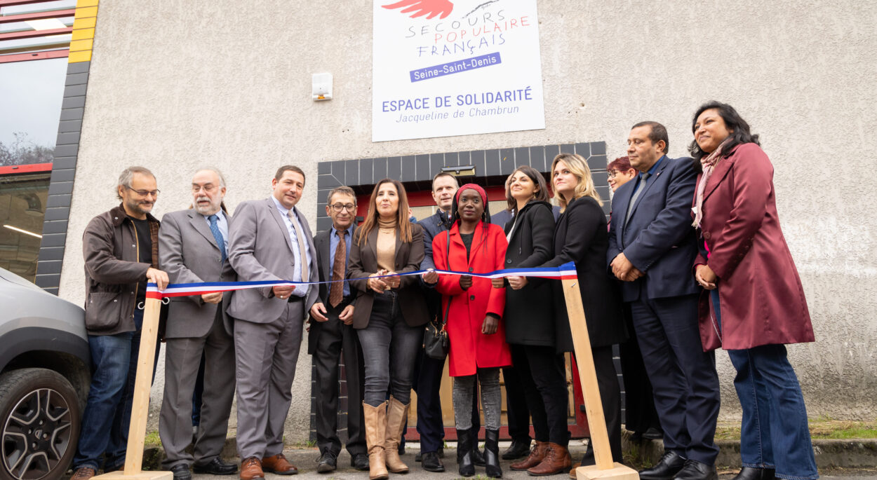 Nouveau siège pour le Secours populaire français à Bondy