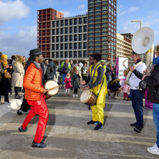 Grande fête populaire lors de l’ouverture du pont Louafi Bouguera 