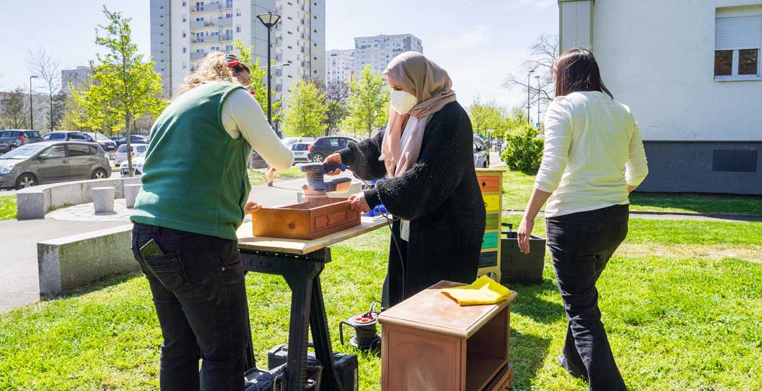 L’association « À Chacun Son Cocon » développe les ateliers de bricolage solidaires