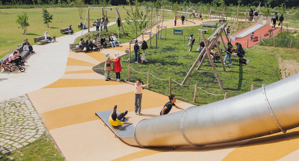 Parc Georges-Valbon : l’agrandissement vu du ciel