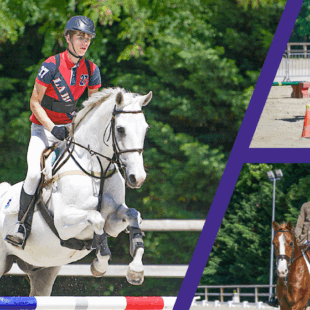 A cheval pour le championnat de France de para-équitation adaptée