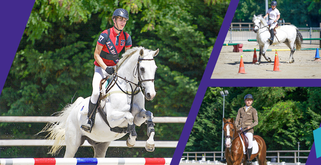 A cheval pour le championnat de France de para-équitation adaptée