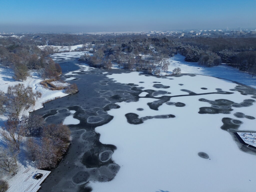 parc valbon la courneuve neige seine saint denis 