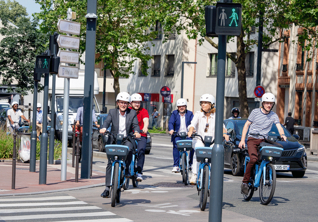 Inauguration des aménagements cyclables du réseau vélo Ile-de-France VIF 2 Nord