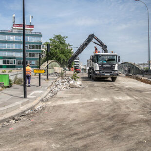 Aubervilliers : la rue du Landy refaite à neuf