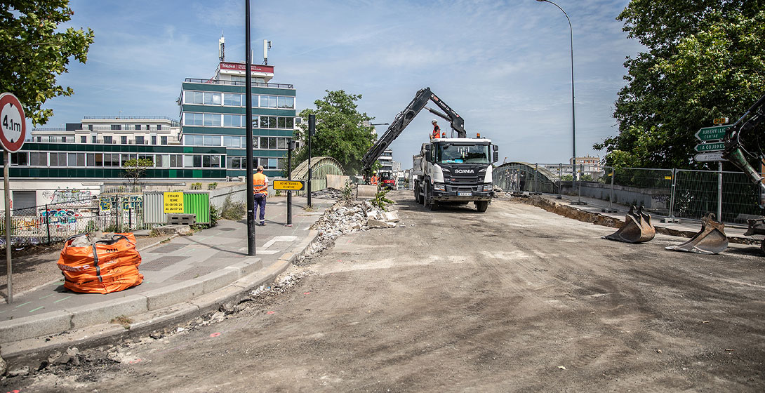 Aubervilliers : la rue du Landy refaite à neuf