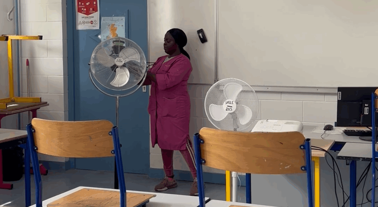 1000 ventilateurs distribués dans des collèges de Seine-Saint-Denis