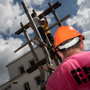 En bas du bat, un chantier en live