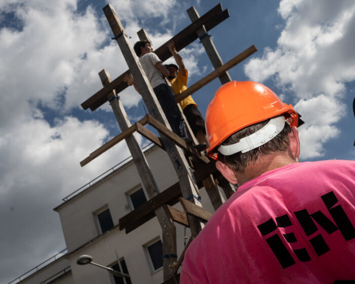 En bas du bat, un chantier en live
