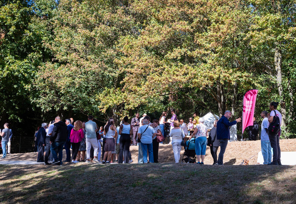 inauguration du parc des bassins du pont yblon, blanc-mesnil 